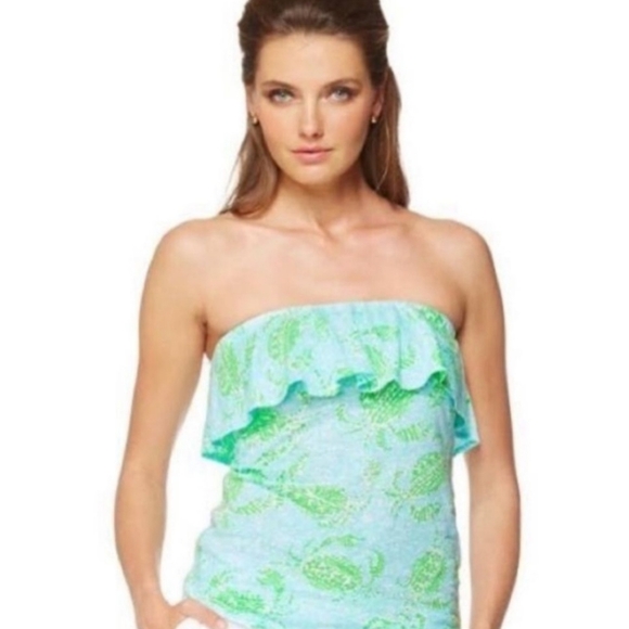 Lilly Pulitzer Tops - Lilly Pulitzer Wiley Ruffle Tube Top